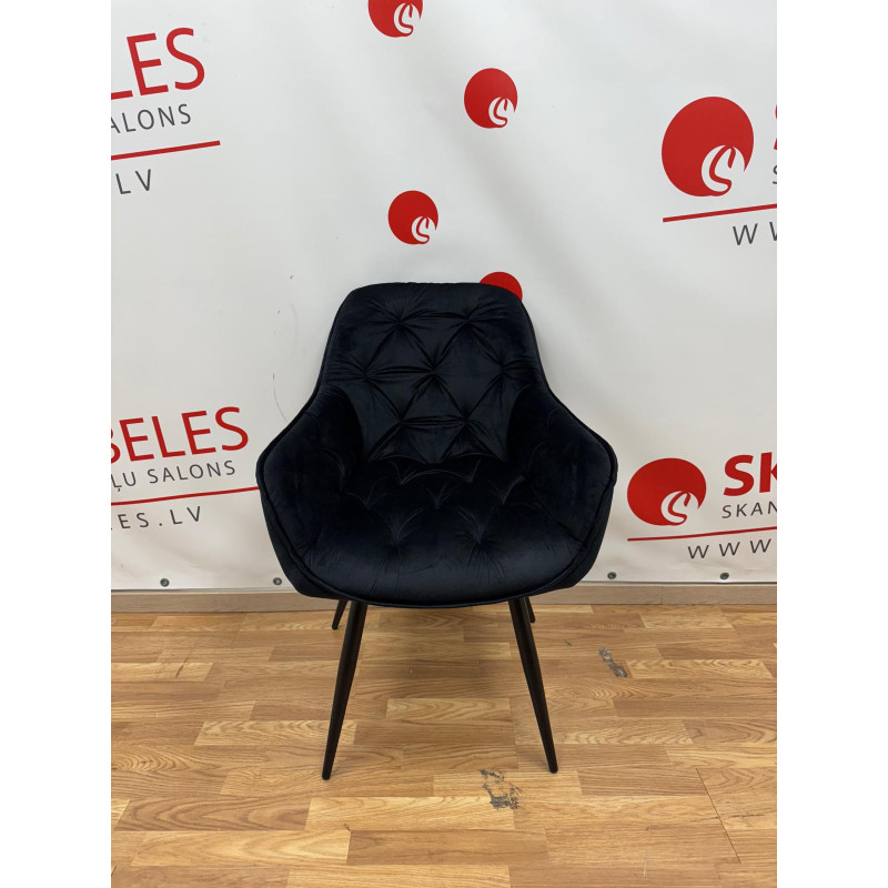 Kitchen chair Karsten (Black velvet)